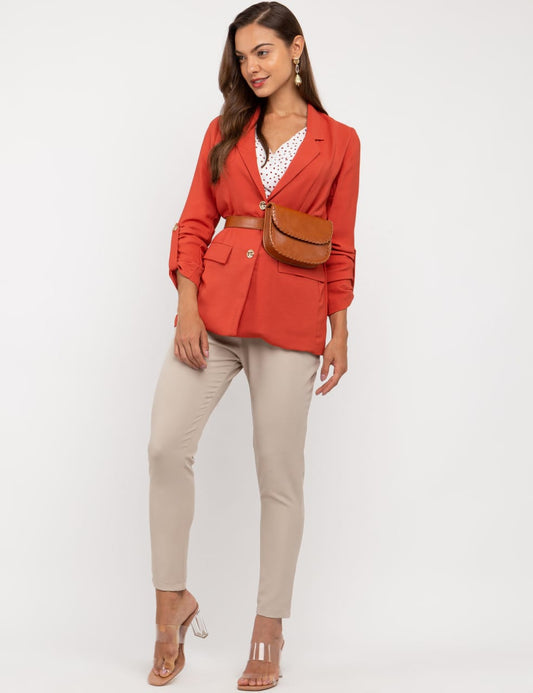 Blazer Oversized Feminino Alfaiataria Emma Corail